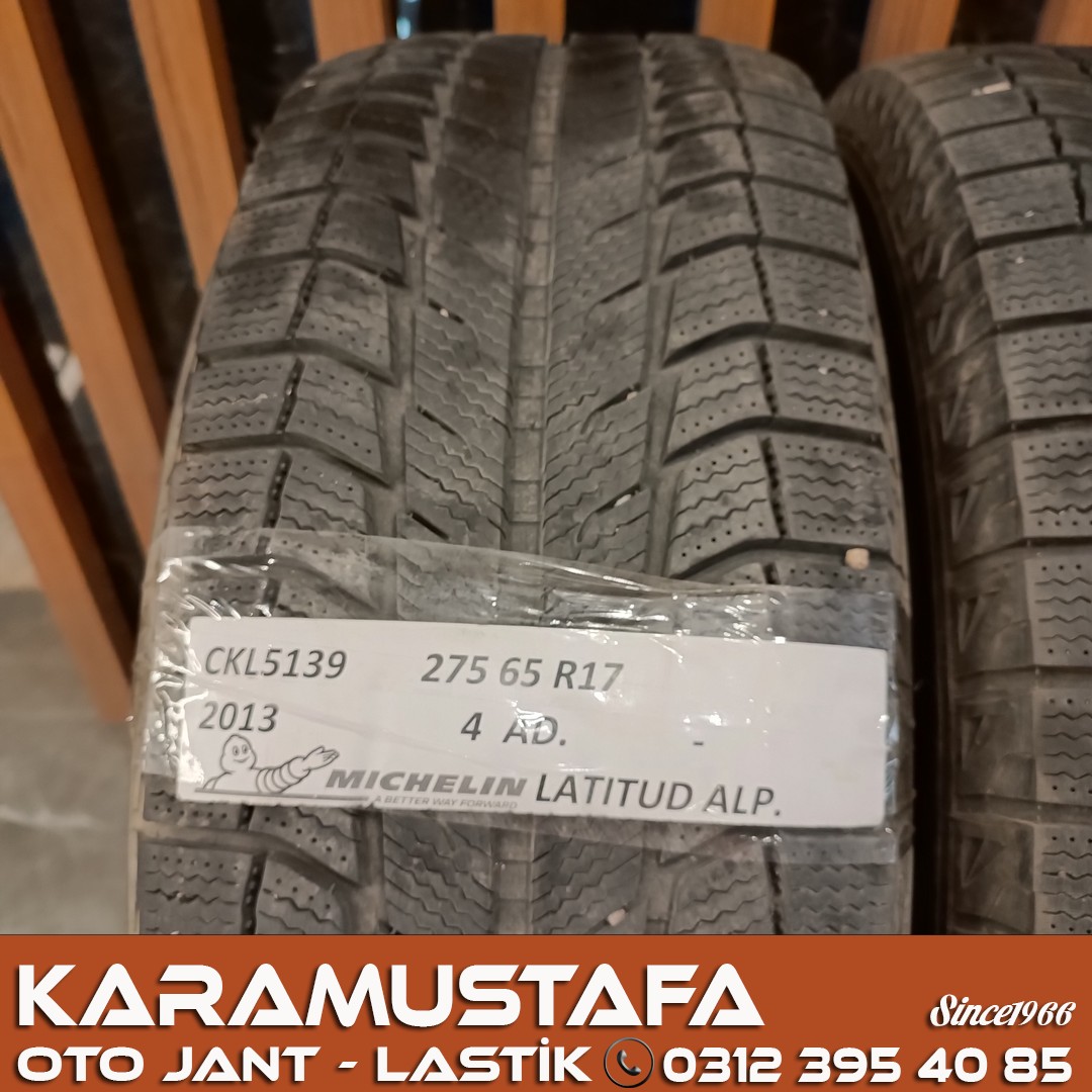 275 65 R 17 MICHELIN LATITUDE X-ICE 115T * 2013 * 4 ADET * CKL5139