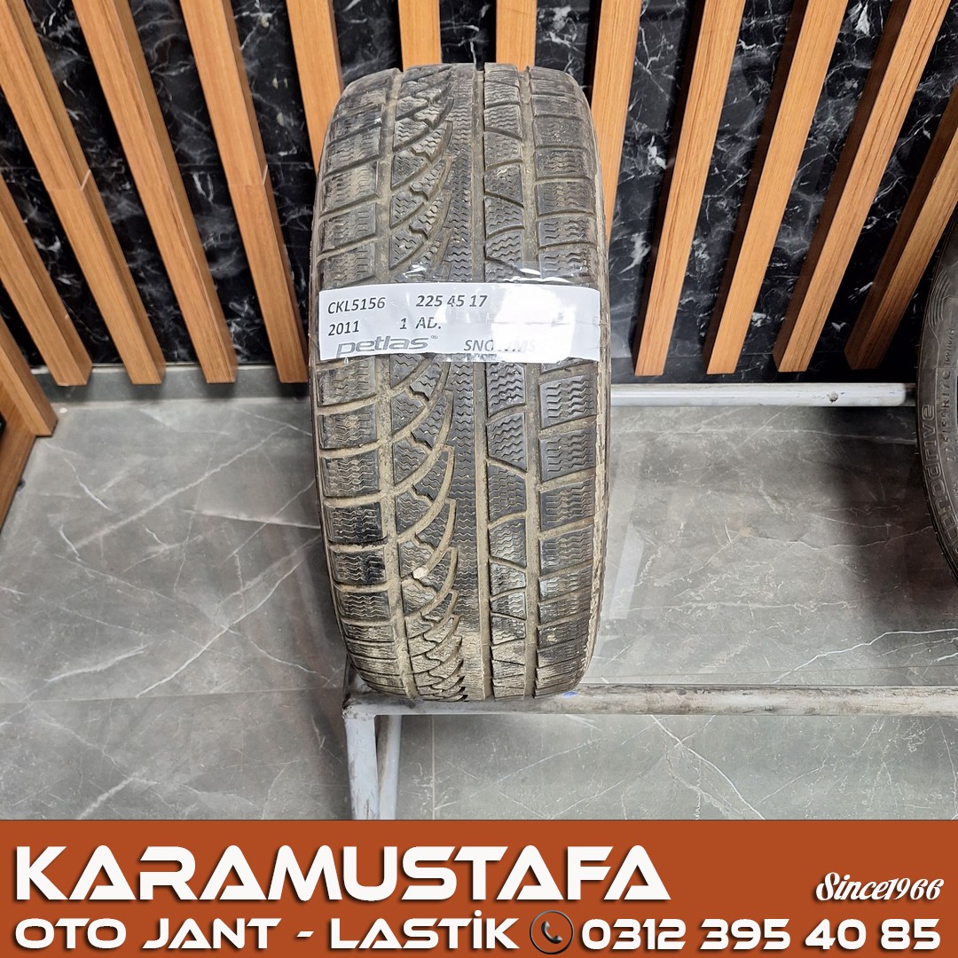 225 45 R 17 PETLAS SNOWMASTER 94V * 2011 * 1 ADET * CKL5156