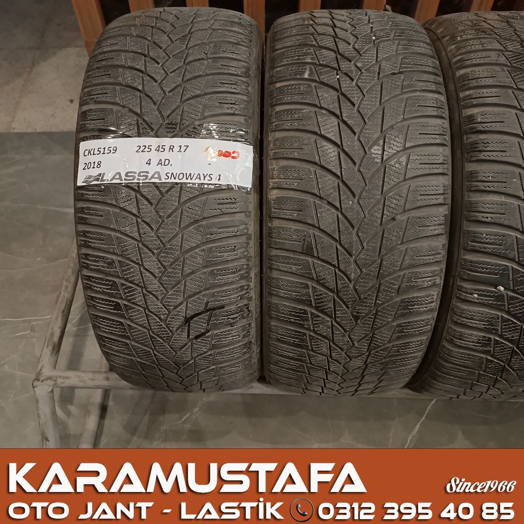 225 45 R 17 LASSA SNOWAYS4 94V * 2018 * 4 ADET * CKL5159