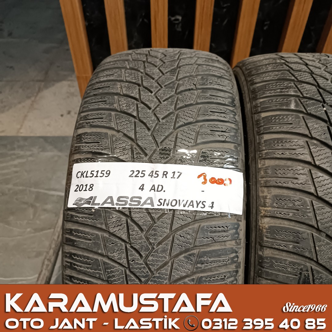 225 45 R 17 LASSA SNOWAYS4 94V * 2018 * 4 ADET * CKL5159