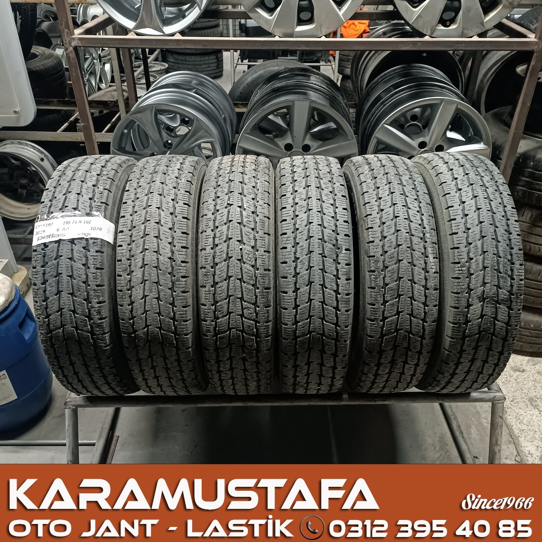 195 75 R 16 PETLAS PT925 107R * 2019 * 6 ADET * CKL5197
