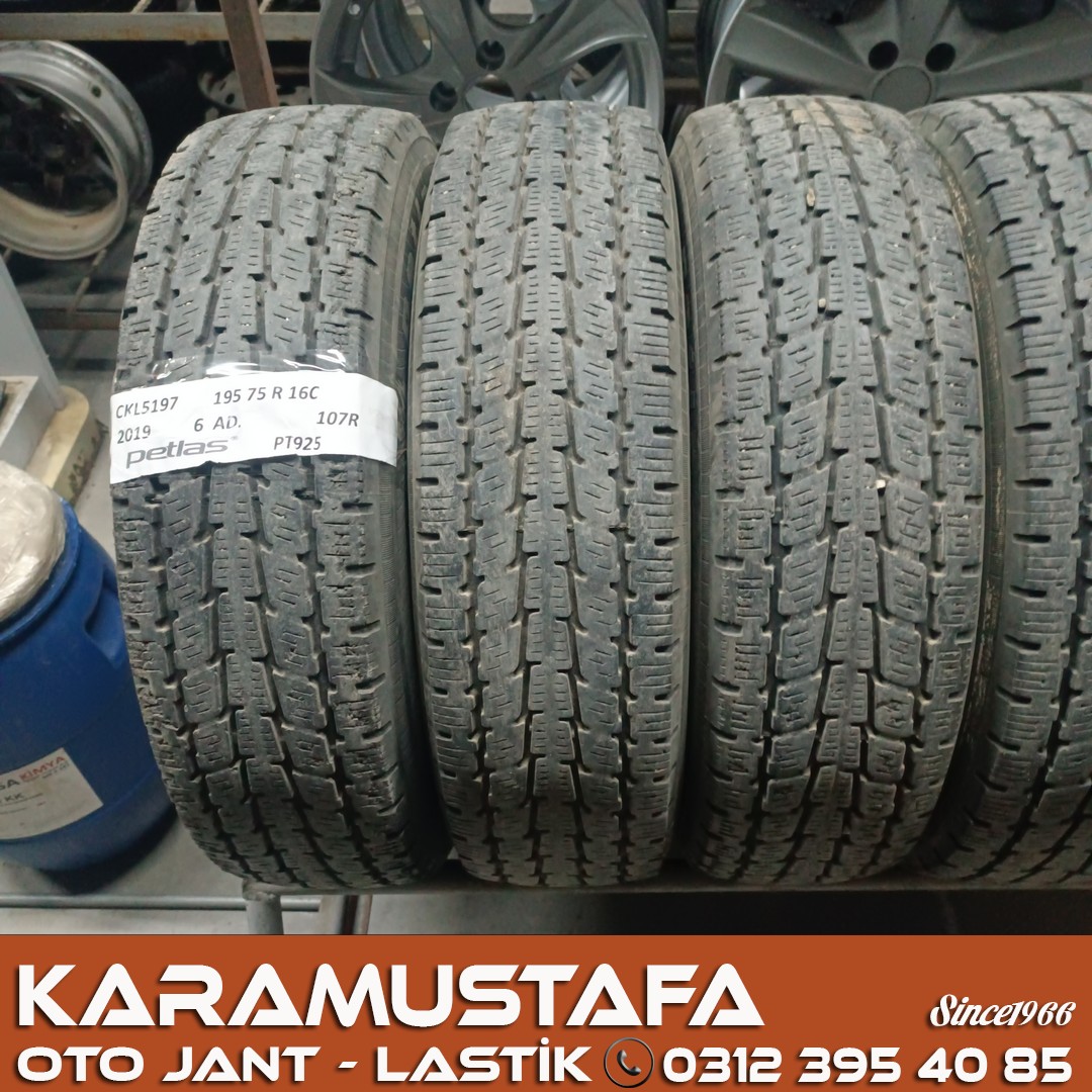 195 75 R 16 PETLAS PT925 107R * 2019 * 6 ADET * CKL5197