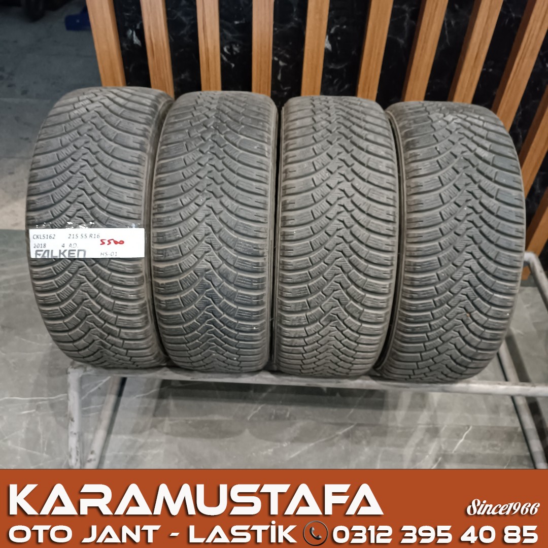 215 55 R 16 FALKEN EUROWINTER HS01 93H * 2018 * 4 ADET * CKL5162