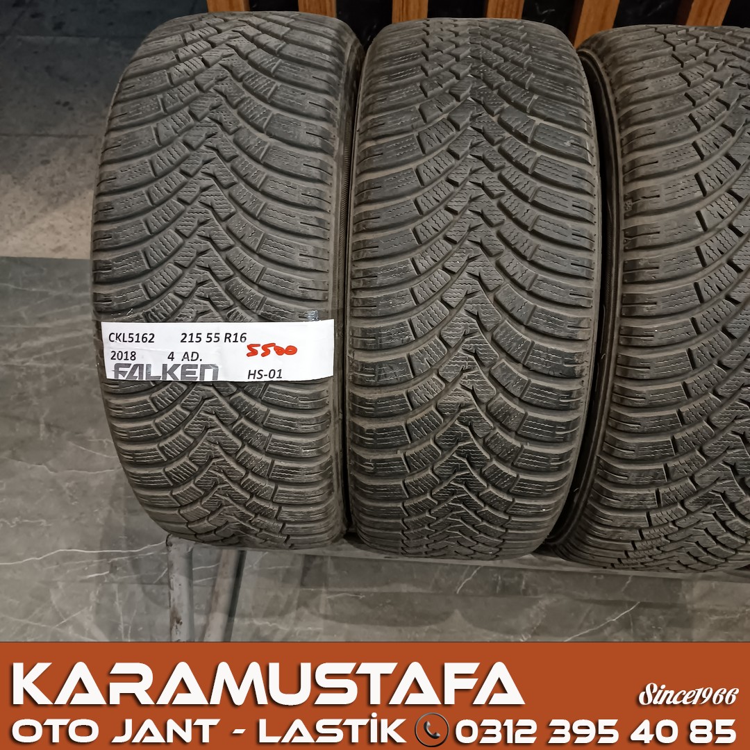 215 55 R 16 FALKEN EUROWINTER HS01 93H * 2018 * 4 ADET * CKL5162