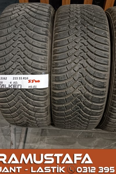 215 55 R 16 FALKEN EUROWINTER HS01 93H * 2018 * 4 ADET * CKL5162