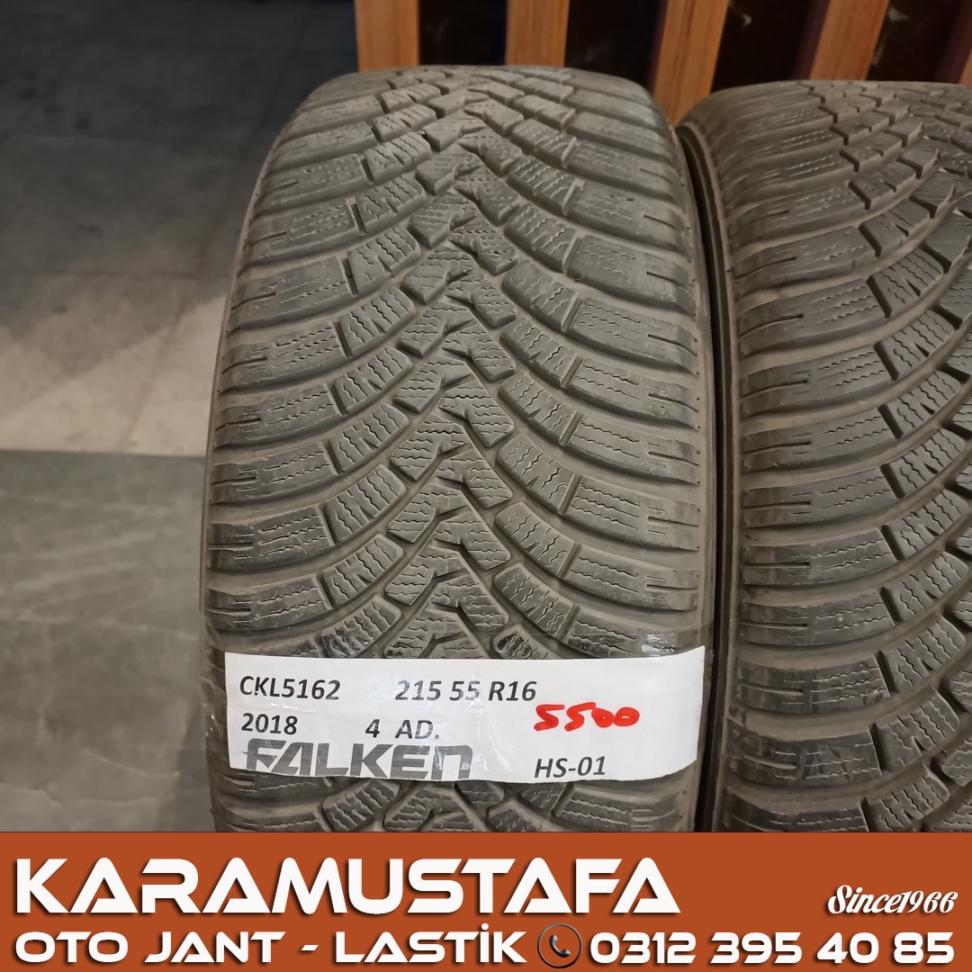 215 55 R 16 FALKEN EUROWINTER HS01 93H * 2018 * 4 ADET * CKL5162
