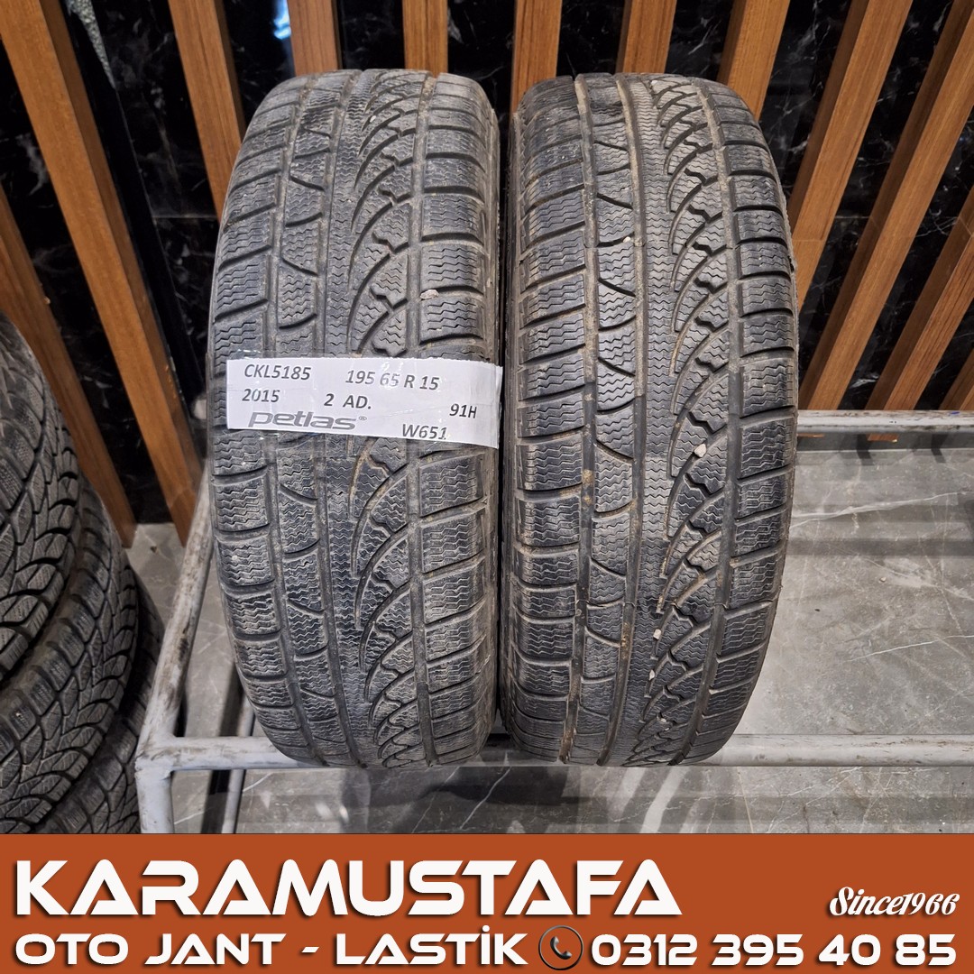 195 65 R 15 PETLAS W651 91H * 2015 * 2 ADET * CKL5185