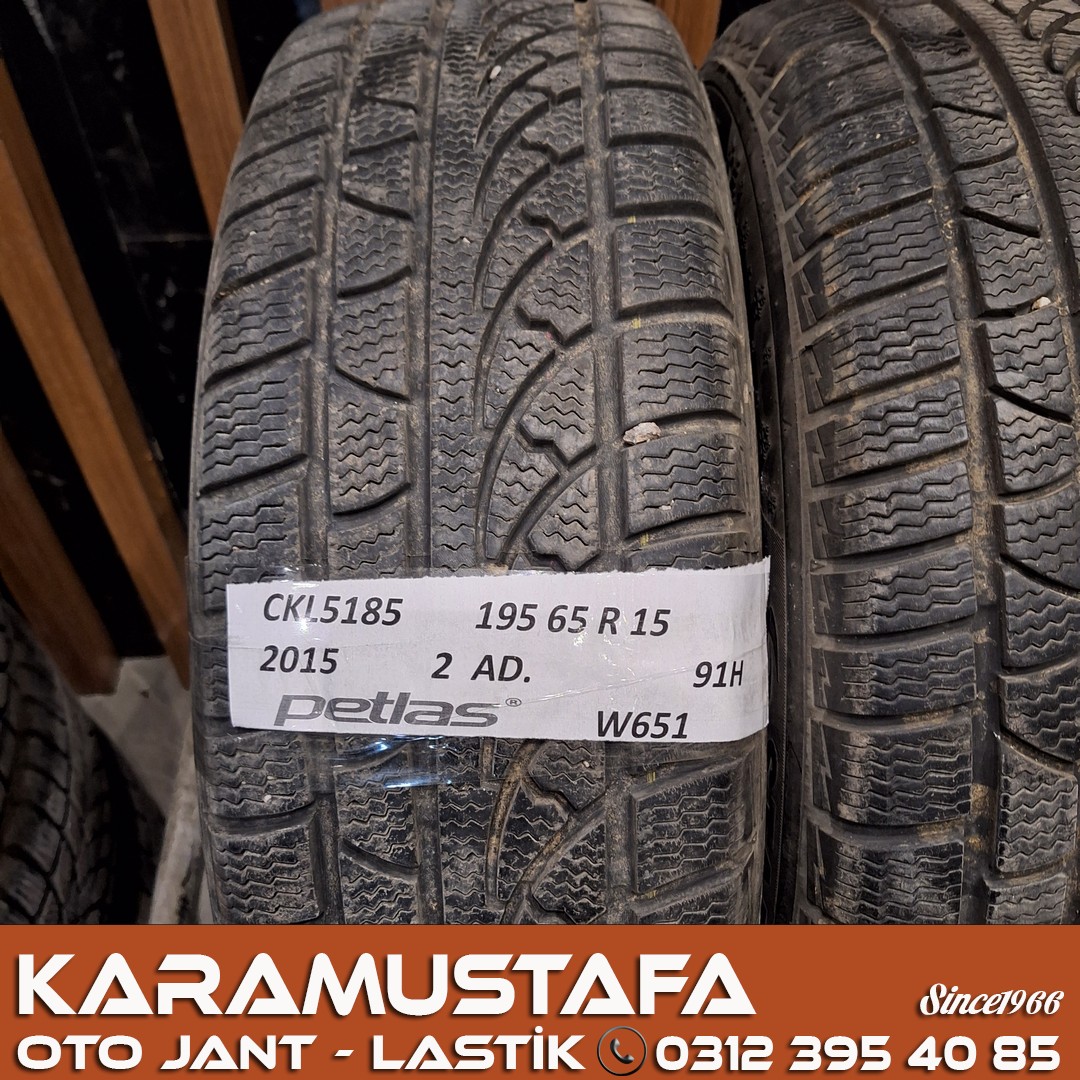 195 65 R 15 PETLAS W651 91H * 2015 * 2 ADET * CKL5185