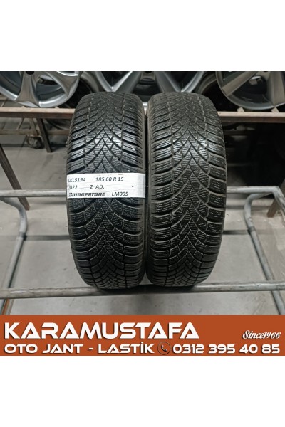 185 60 R 15 BRIDGESTONE LM005 88H * 2022 * 2 ADET * CKL5194