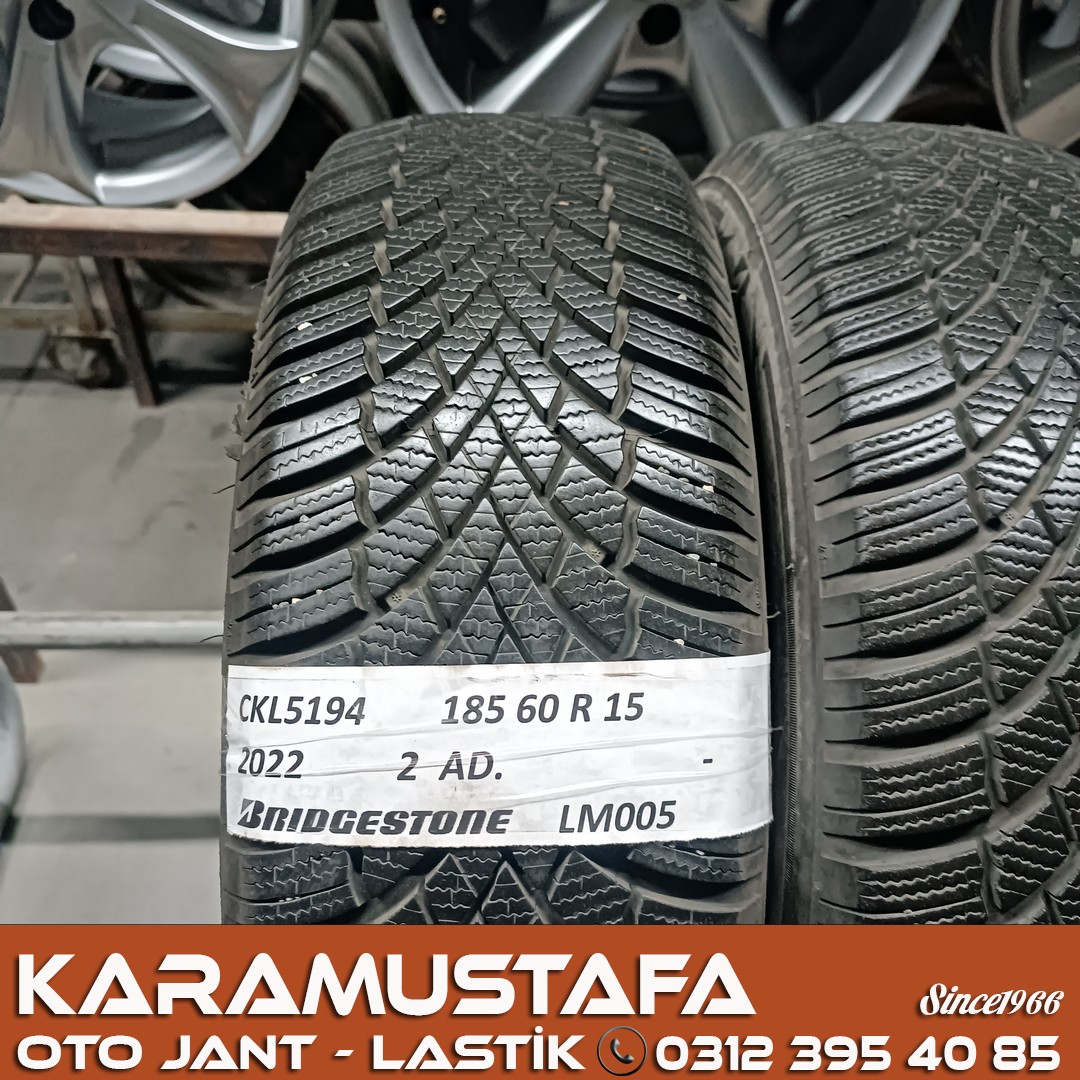 185 60 R 15 BRIDGESTONE LM005 88H * 2022 * 2 ADET * CKL5194