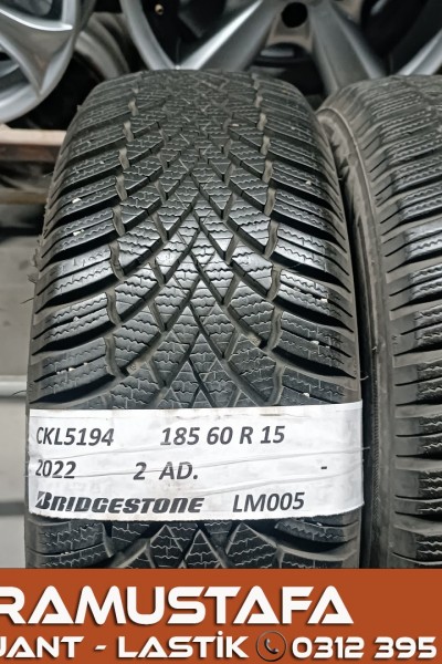 185 60 R 15 BRIDGESTONE LM005 88H * 2022 * 2 ADET * CKL5194