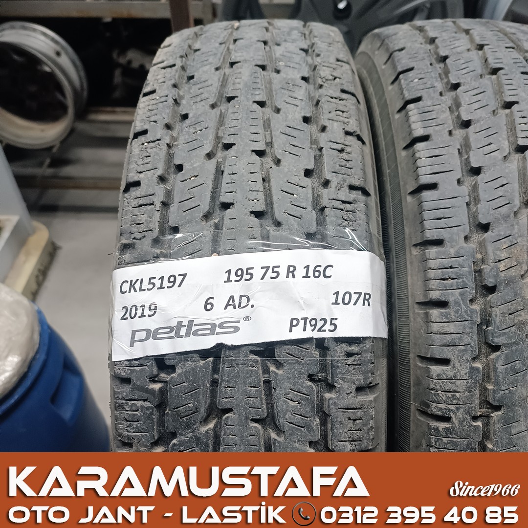 195 75 R 16 PETLAS PT925 107R * 2019 * 6 ADET * CKL5197