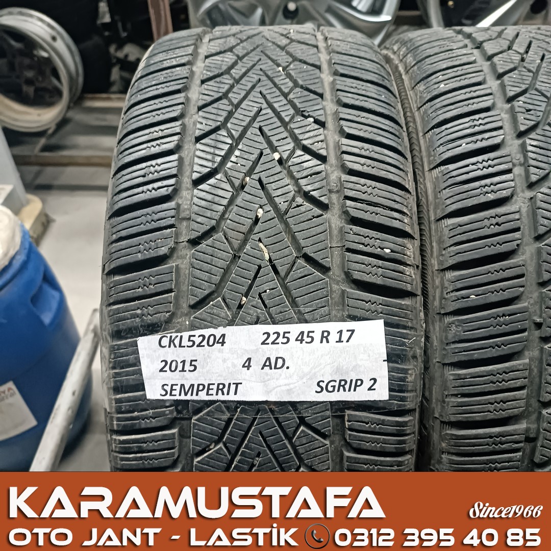 225 45 R 17 SEMPERIT SGRIP 2 91H * 2015 * 4 ADET * CKL5204