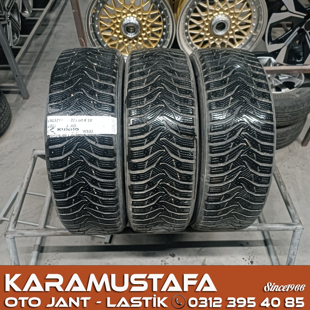 225 60 R 18 KUMHO WS31 104T * 2017 * 3 ADET * CKL5211