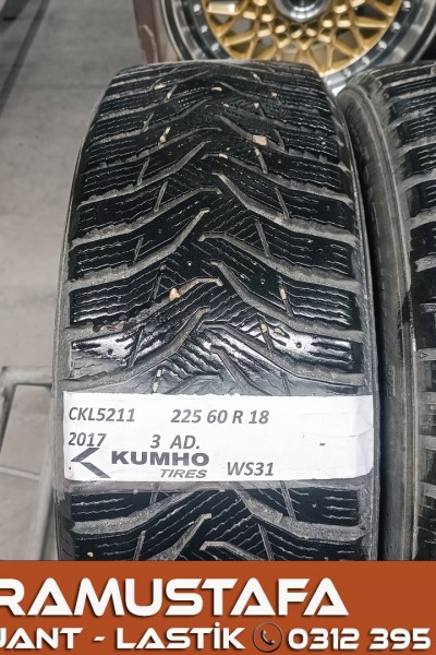 225 60 R 18 KUMHO WS31 104T * 2017 * 3 ADET * CKL5211