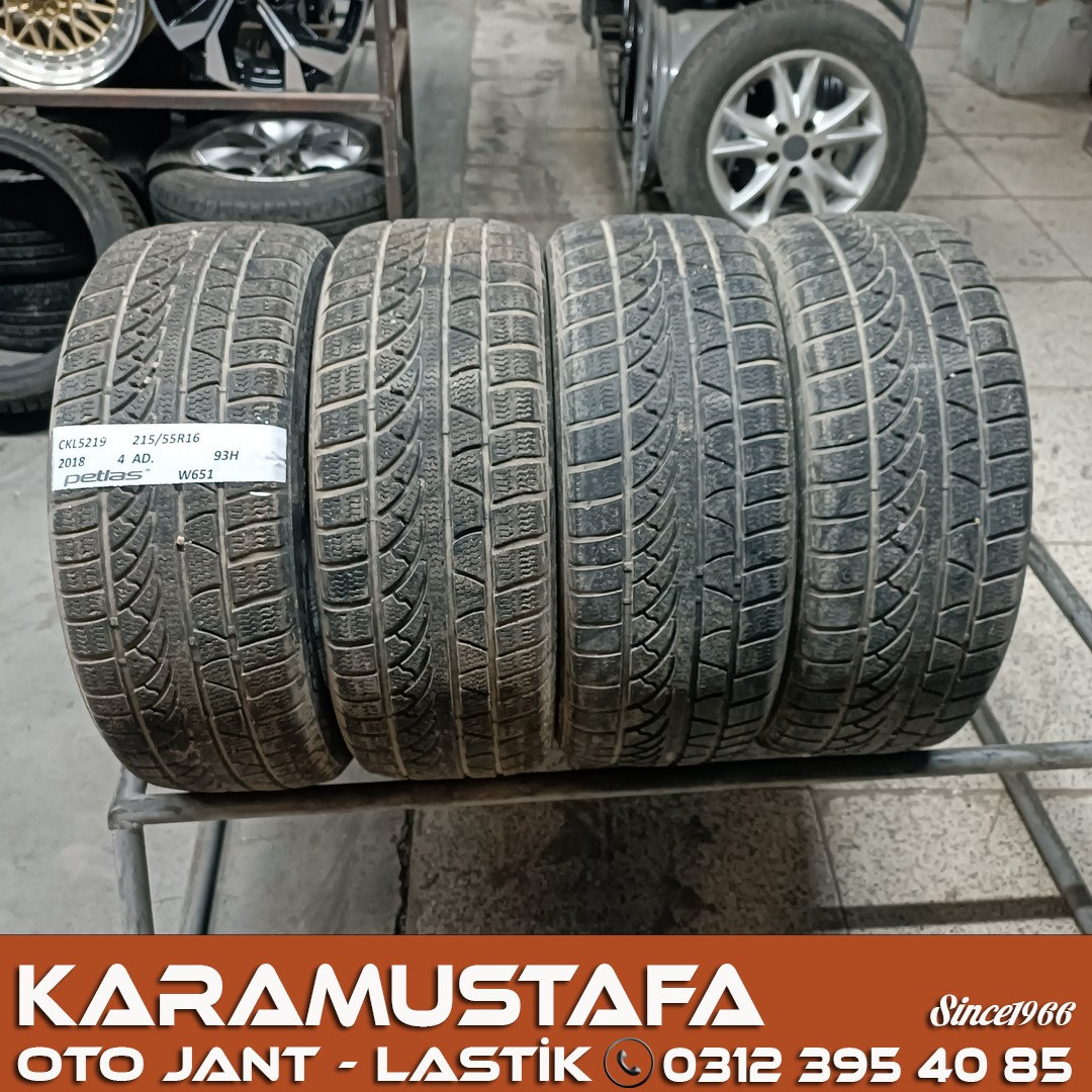 215 55 R 16 PETLAS W651 93H * 2018 * 4 ADET * CKL5219