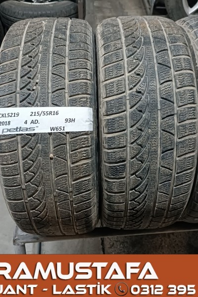 215 55 R 16 PETLAS W651 93H * 2018 * 4 ADET * CKL5219