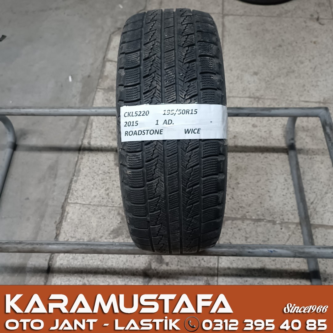 195 50 R 15 ROADSTONE W ICE 82Q * 2015 * 1 ADET * CKL5220