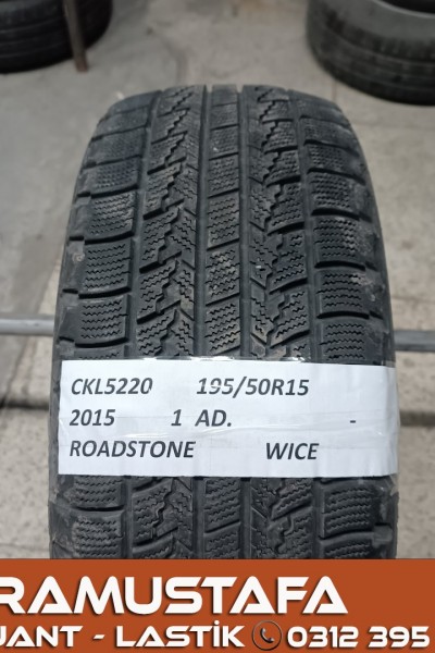 195 50 R 15 ROADSTONE W ICE 82Q * 2015 * 1 ADET * CKL5220