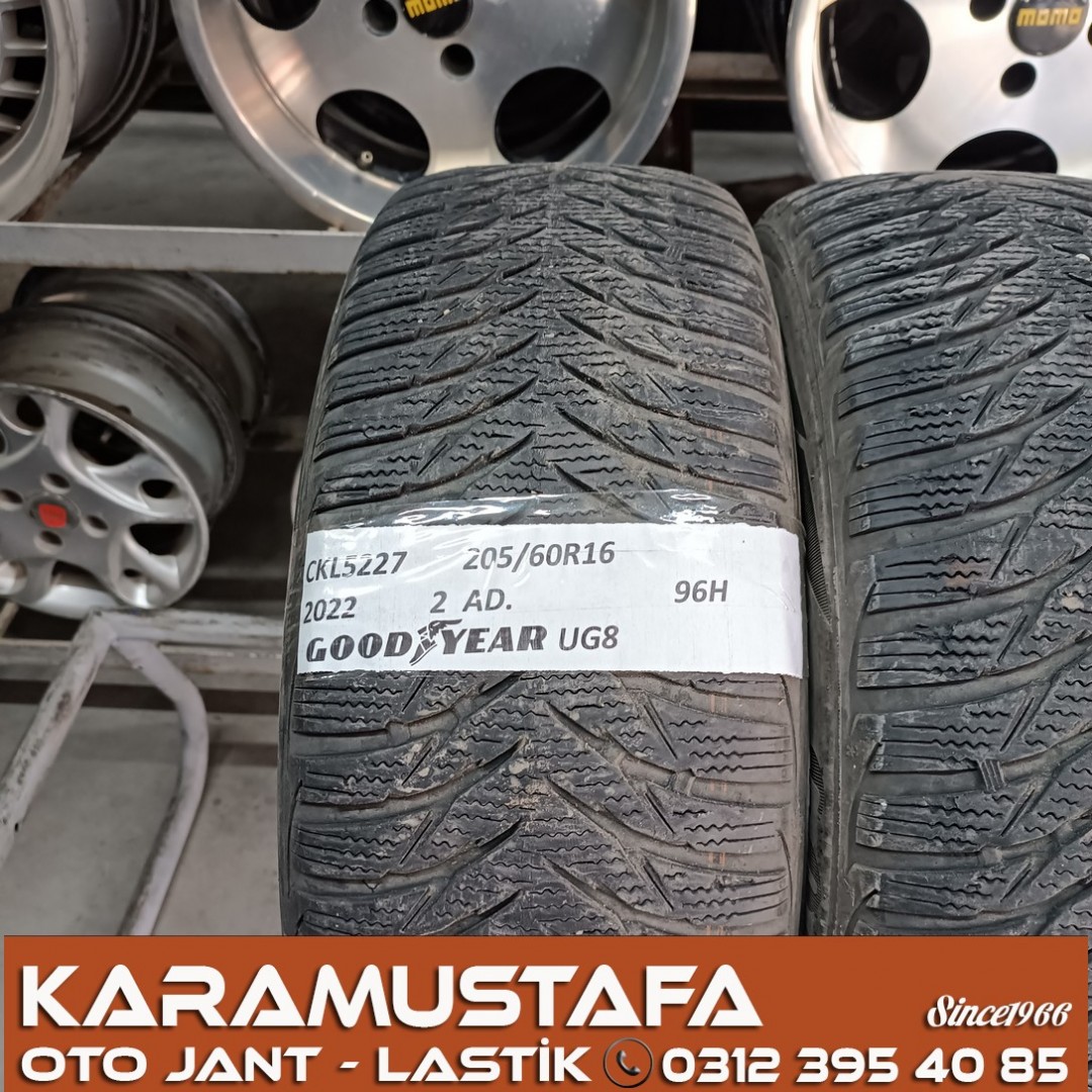 205 60 R 16 GOODYEAR UG8 96H * 2022 * 2 ADET * CKL5227