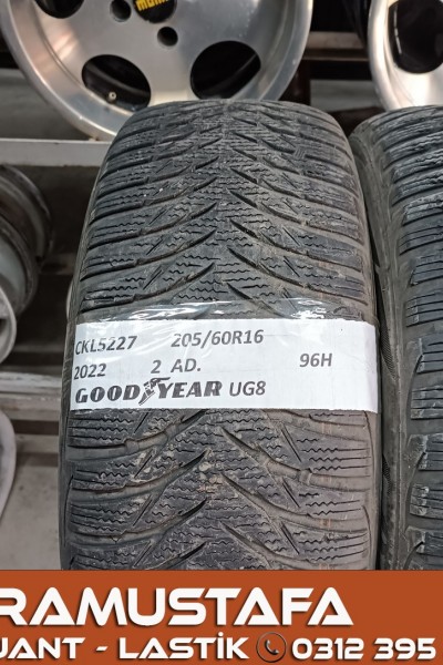 205 60 R 16 GOODYEAR UG8 96H * 2022 * 2 ADET * CKL5227