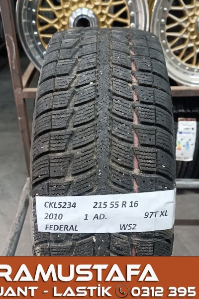 215 55 R 16 FEDERAL WS2 97T * 2010 * 1 ADET * CKL5234