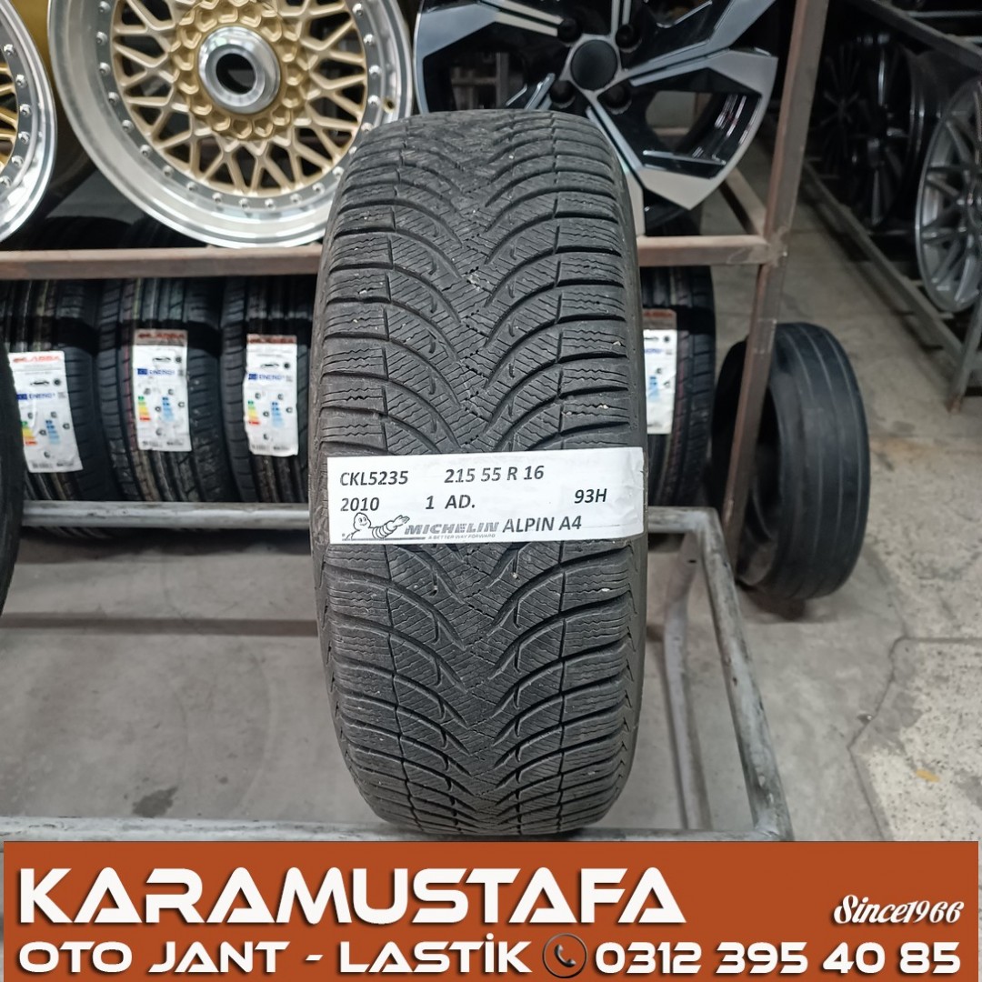 215 55 R 16 MICHELIN ALPIN A4 93H * 2010 * 1 ADET * CKL5235