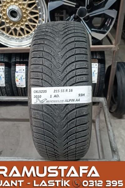 215 55 R 16 MICHELIN ALPIN A4 93H * 2010 * 1 ADET * CKL5235