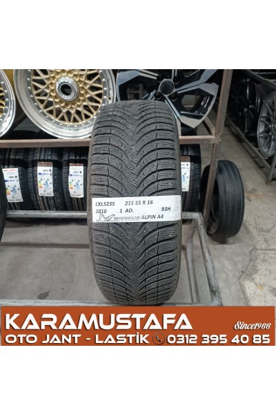 215 55 R 16 MICHELIN ALPIN A4 93H * 2010 * 1 ADET * CKL5235