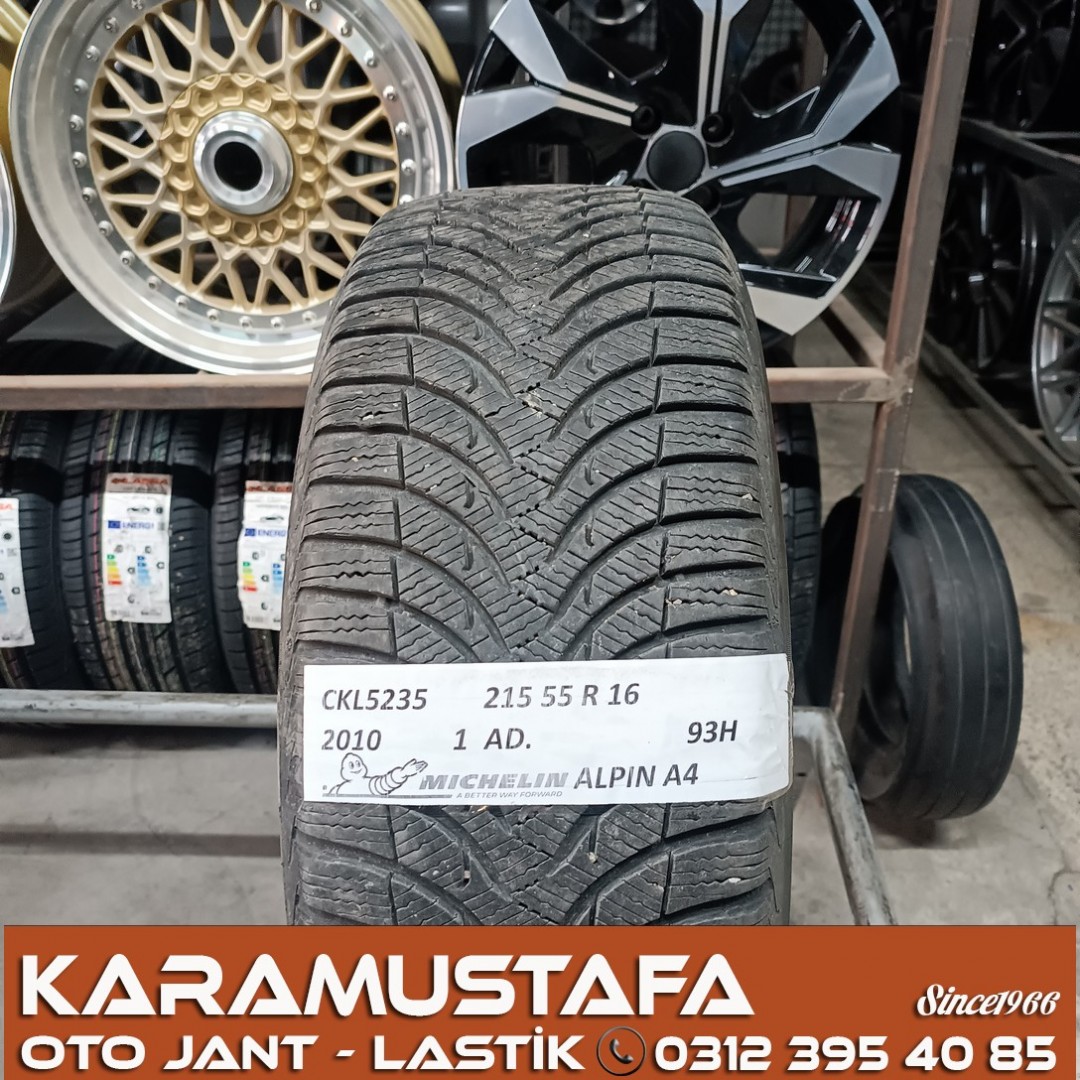 215 55 R 16 MICHELIN ALPIN A4 93H * 2010 * 1 ADET * CKL5235