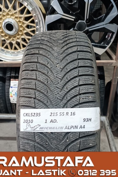 215 55 R 16 MICHELIN ALPIN A4 93H * 2010 * 1 ADET * CKL5235