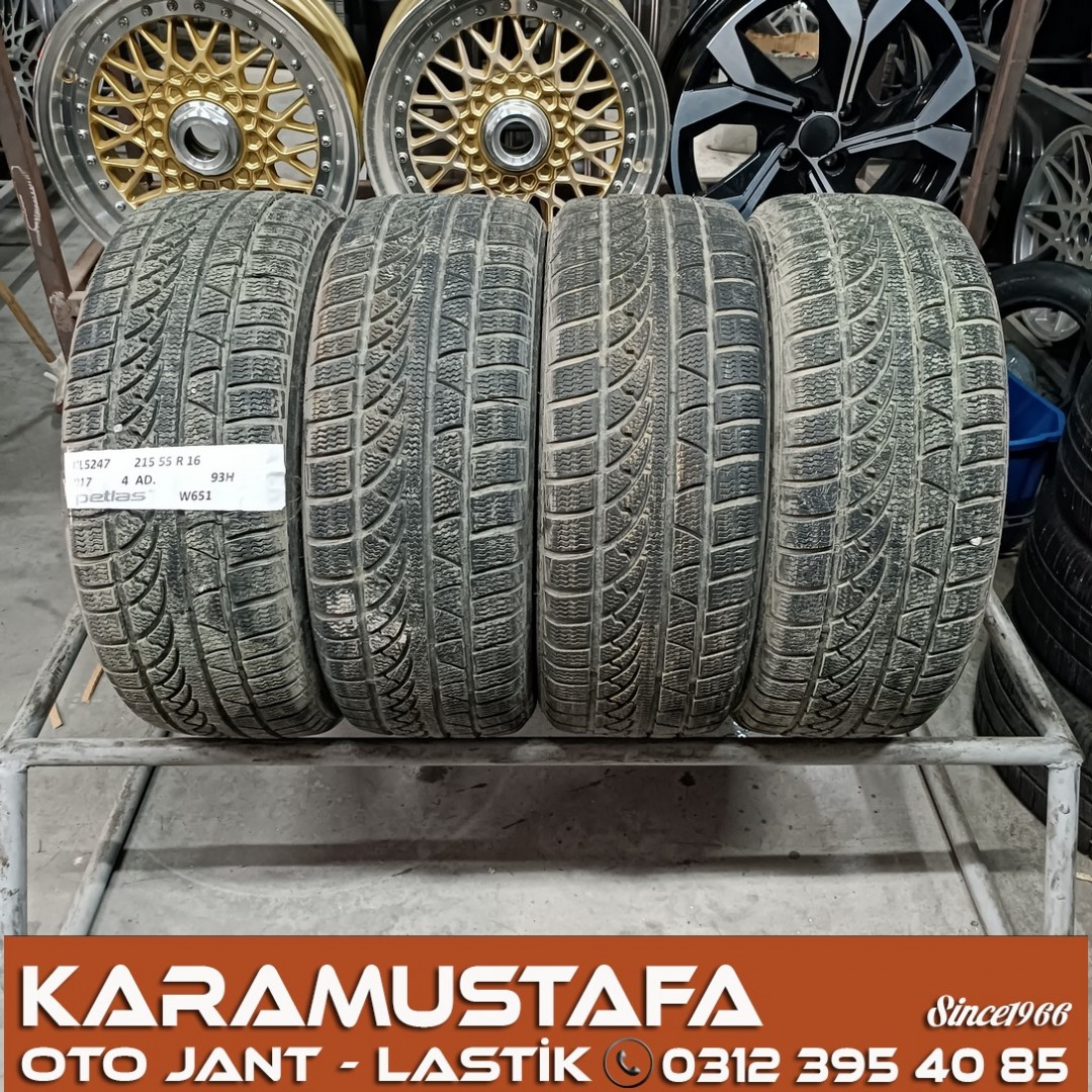 215 55 R 16 PETLAS W651 93H * 2017 * 4 ADET * CKL5247
