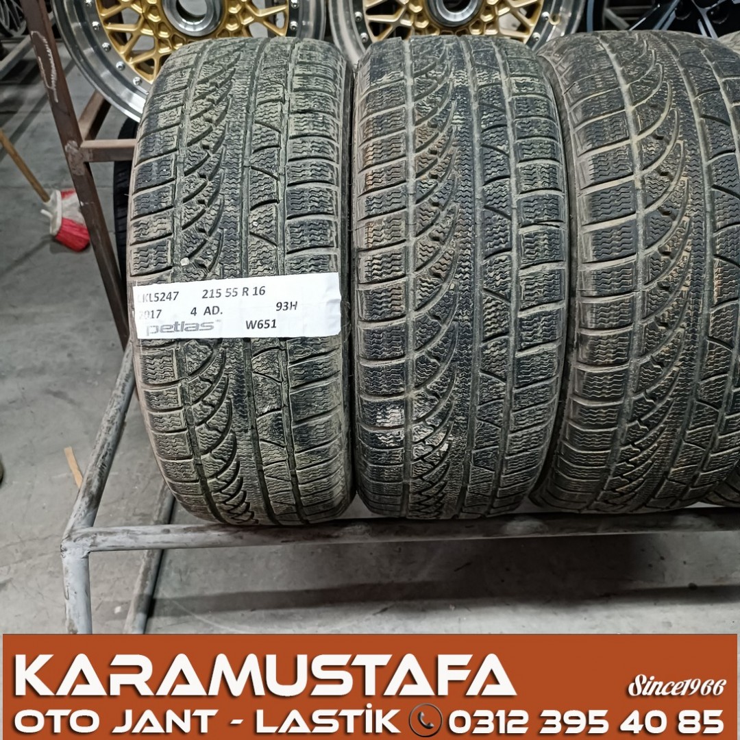215 55 R 16 PETLAS W651 93H * 2017 * 4 ADET * CKL5247