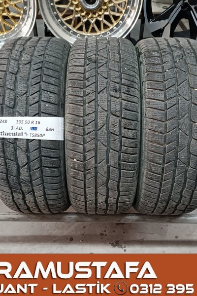 195 50 R 16 CONTINENTAL TS850 88H * 2019 *  3 ADET * CKL5248