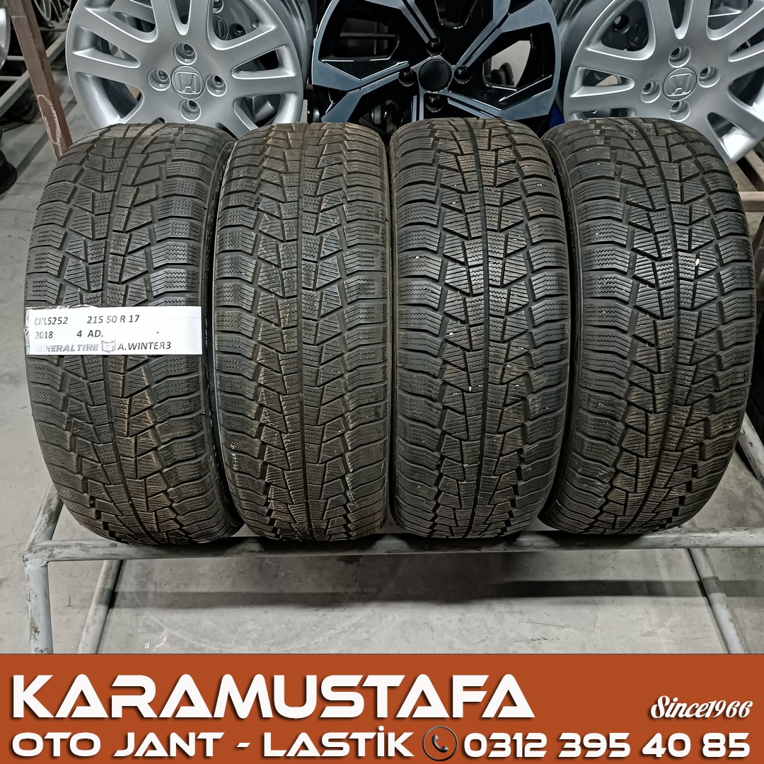 215 50 R 17 GENERAL AW3 95V * 2018 * 4 ADET * CKL5252