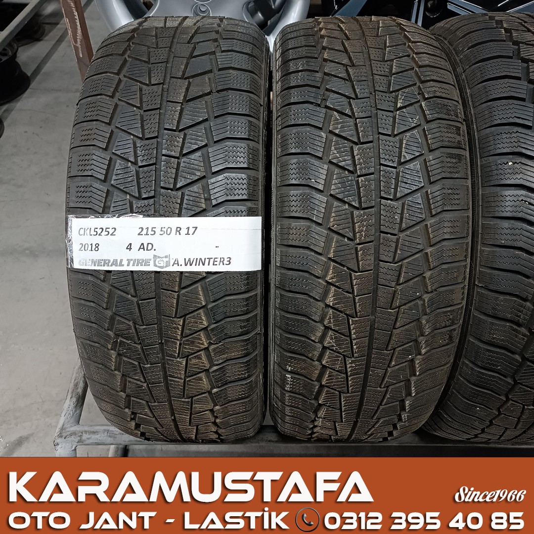 215 50 R 17 GENERAL AW3 95V * 2018 * 4 ADET * CKL5252