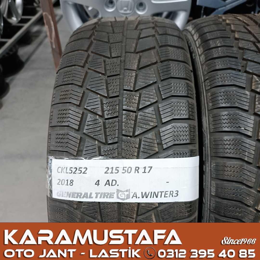 215 50 R 17 GENERAL AW3 95V * 2018 * 4 ADET * CKL5252
