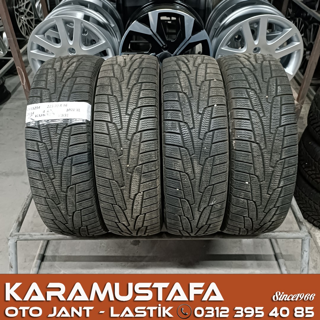 225 70 R 16 KUMHO KJW31 107R * 2014 * 4 ADET * CKL5254