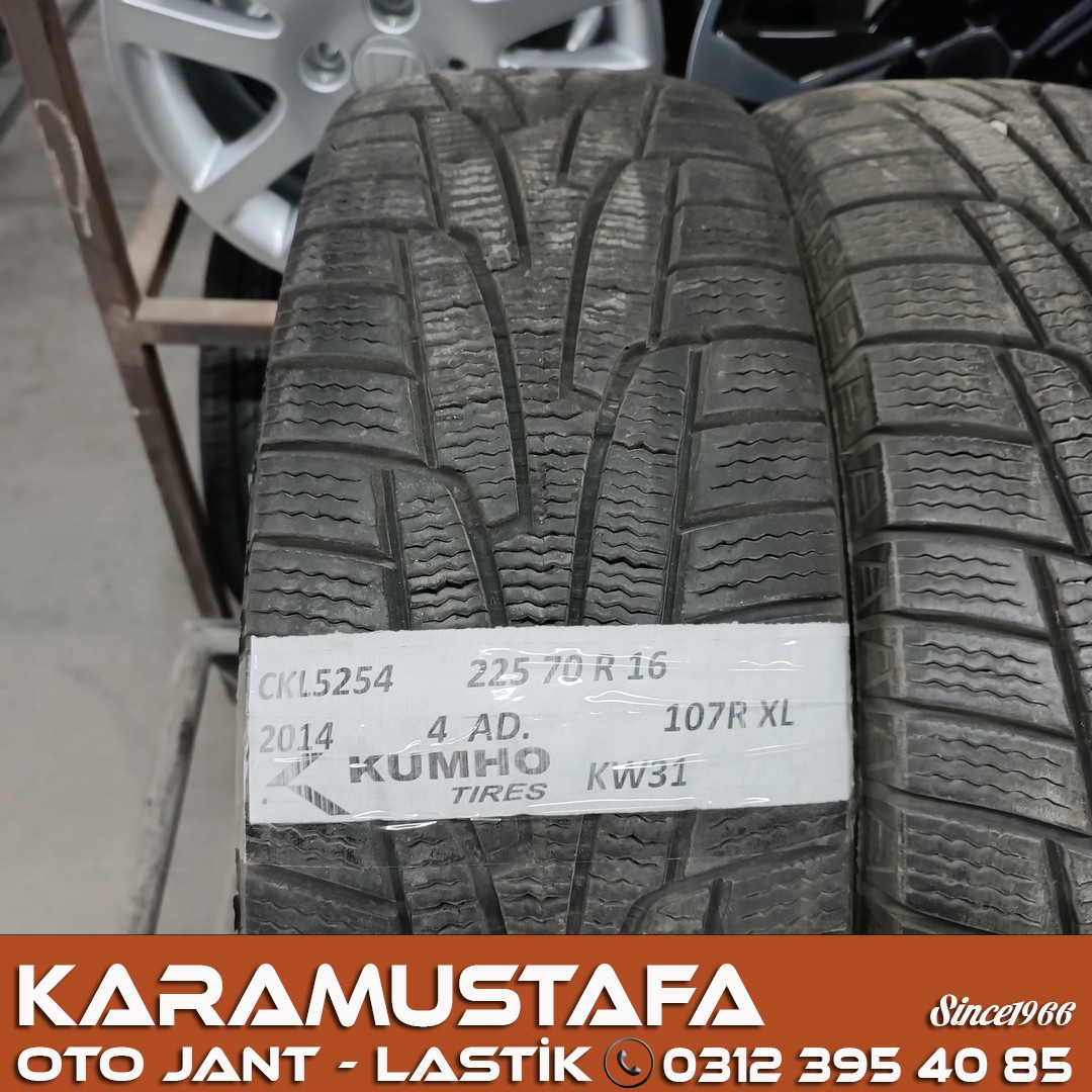 225 70 R 16 KUMHO KJW31 107R * 2014 * 4 ADET * CKL5254