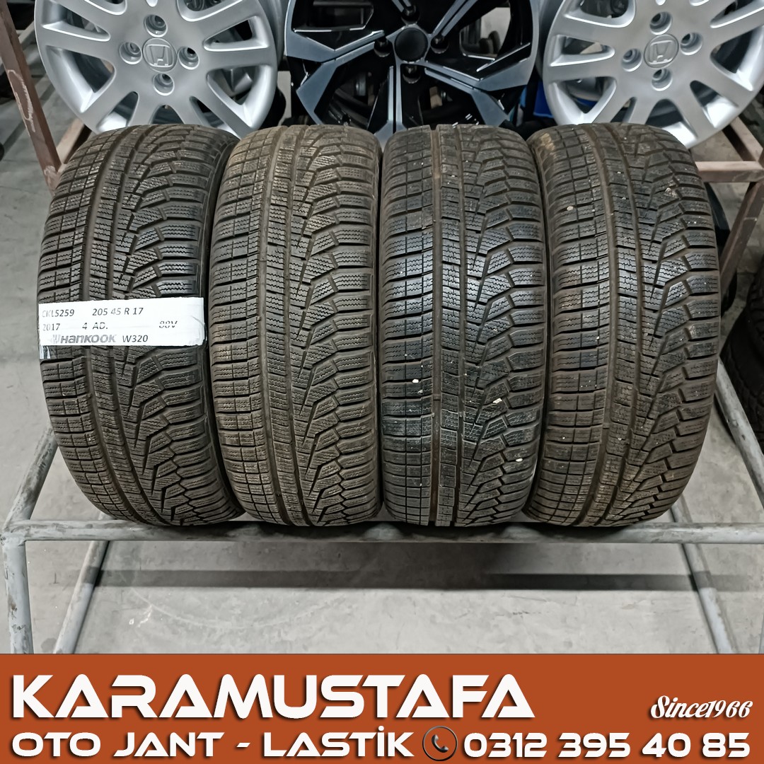 205 45 R 17 HANKOOK W320 88V * 2017 * 4 ADET * CKL5259