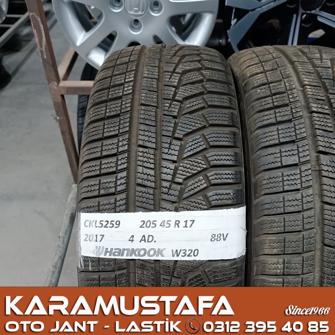 205 45 R 17 HANKOOK W320 88V * 2017 * 4 ADET * CKL5259