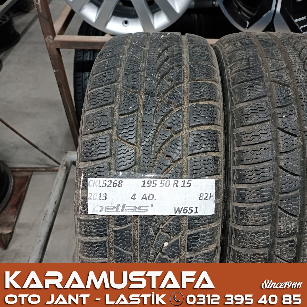 195 50 R 15 PETLAS W651 * 82H * 2013 * 4 ADET * CKL5268