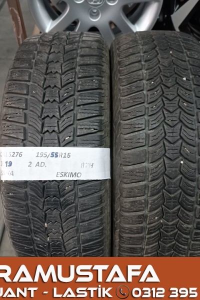 195 55 R 16 SAVA ESKIMO 87H * 2019 * 2 ADET * CKL5276 **