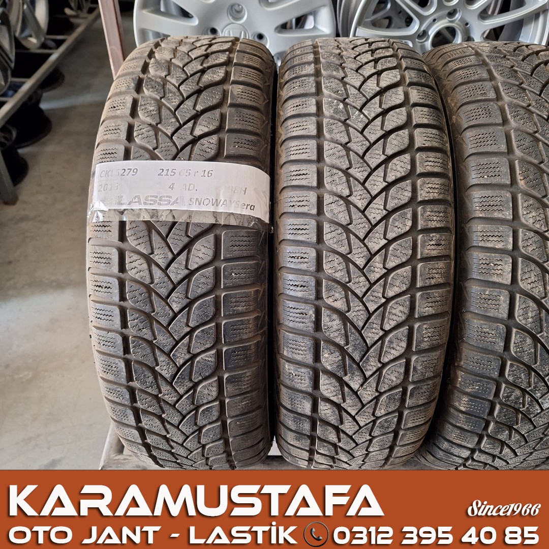 215 65 R 16 LASSA SNOWAYS ERA 98H * 2013 * 4 ADET * CKL5279