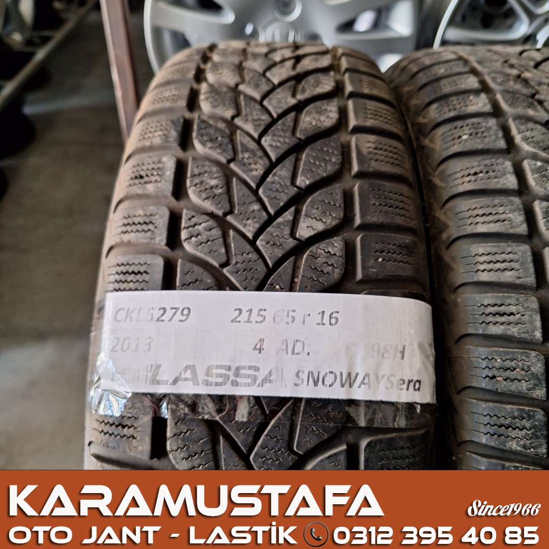215 65 R 16 LASSA SNOWAYS ERA 98H * 2013 * 4 ADET * CKL5279