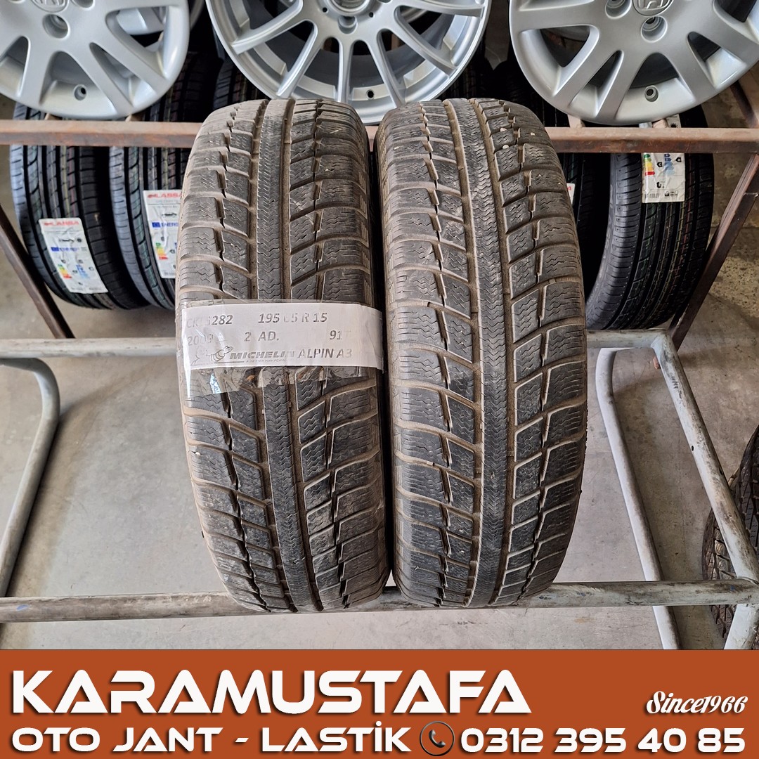 195 65 R 15 MICHELIN ALPIN A3 91T * 2009 * 2 ADET * CKL5282