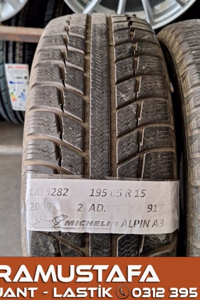 195 65 R 15 MICHELIN ALPIN A3 91T * 2009 * 2 ADET * CKL5282