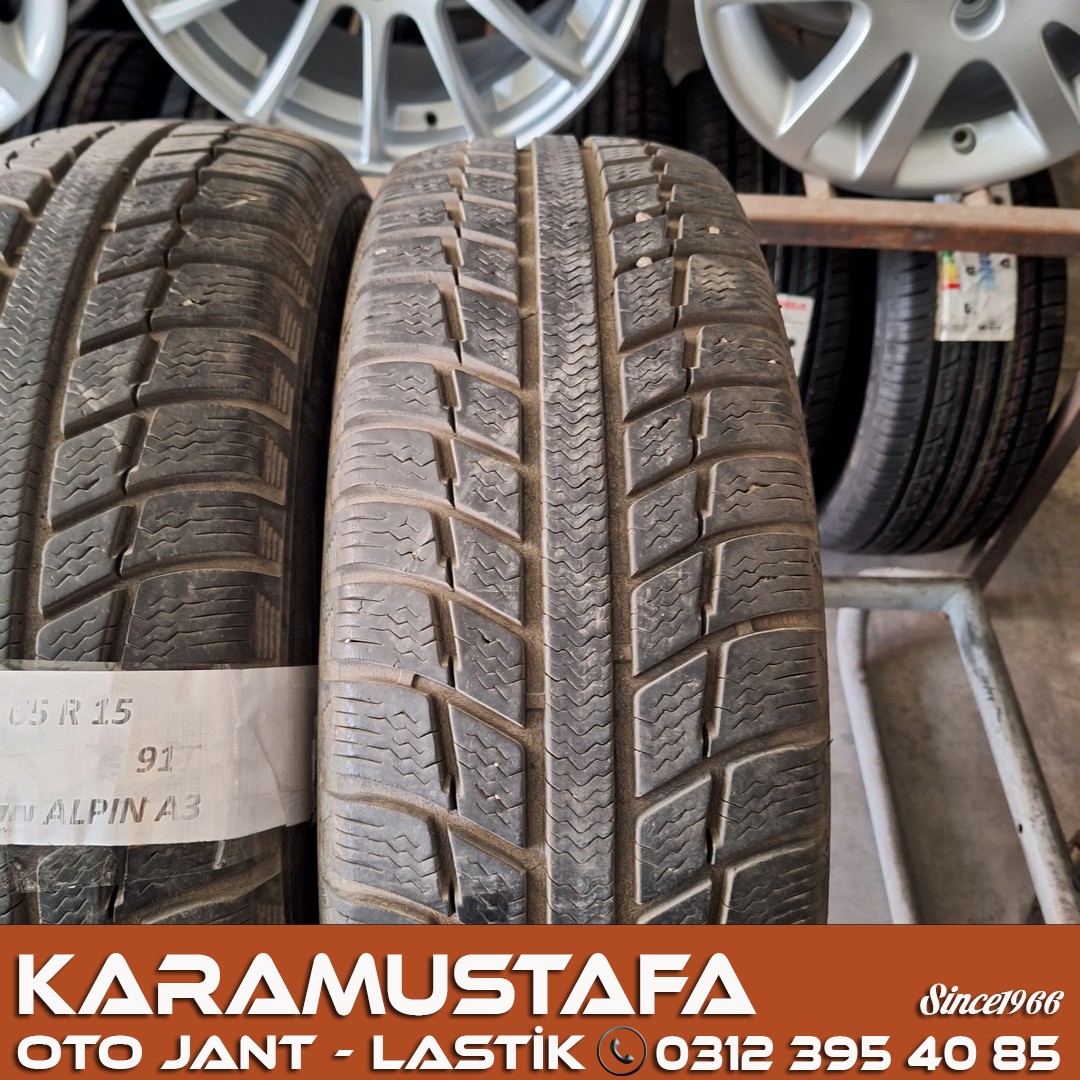 195 65 R 15 MICHELIN ALPIN A3 91T * 2009 * 2 ADET * CKL5282