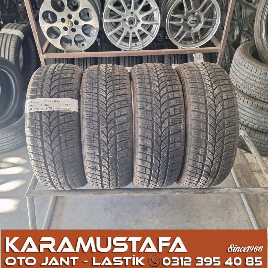 205 55 R 16 KORMORAN SNOWPRO2 91T * 2012 * 4 ADET * CKL5291