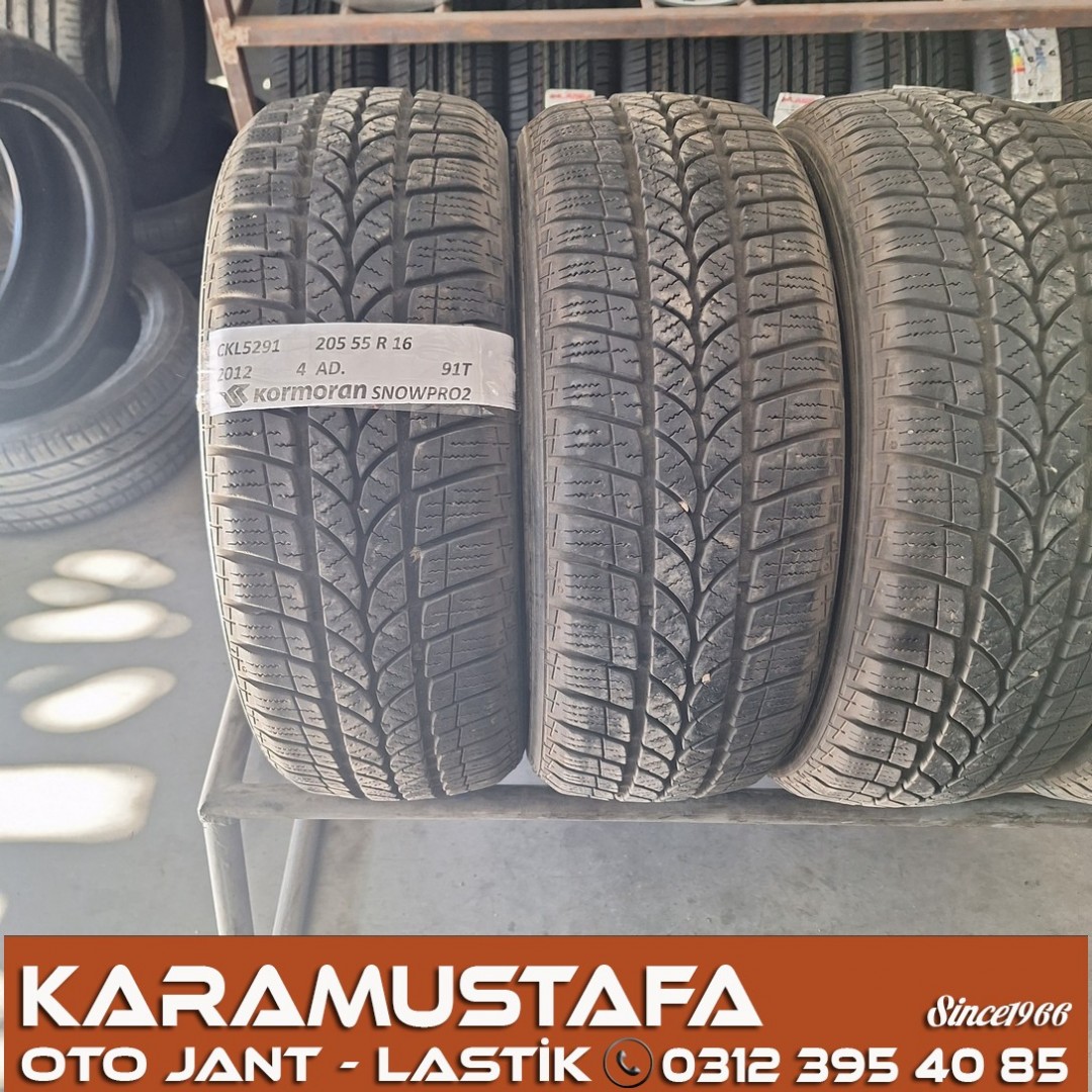205 55 R 16 KORMORAN SNOWPRO2 91T * 2012 * 4 ADET * CKL5291